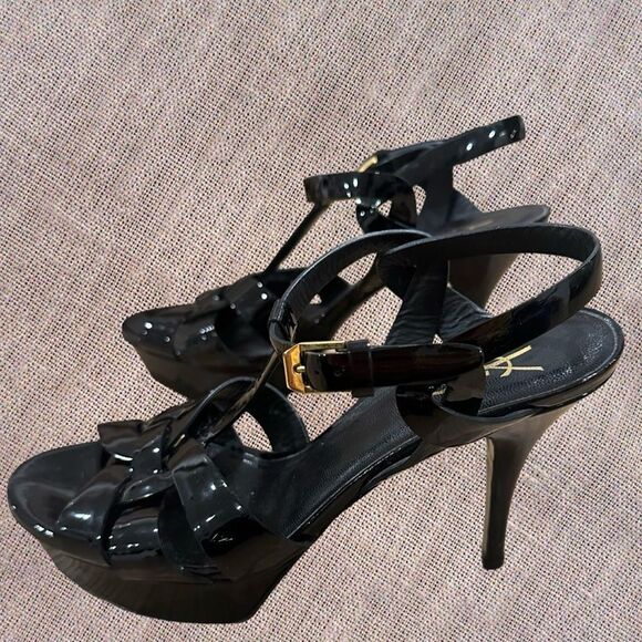 Saint Laurent Tribute Platform Sandals - Picture 16 of 16